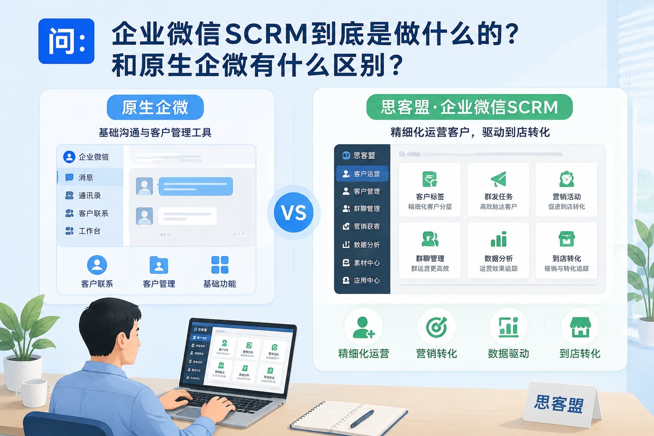 企业微信SCRM到底是做什么的和原生示意