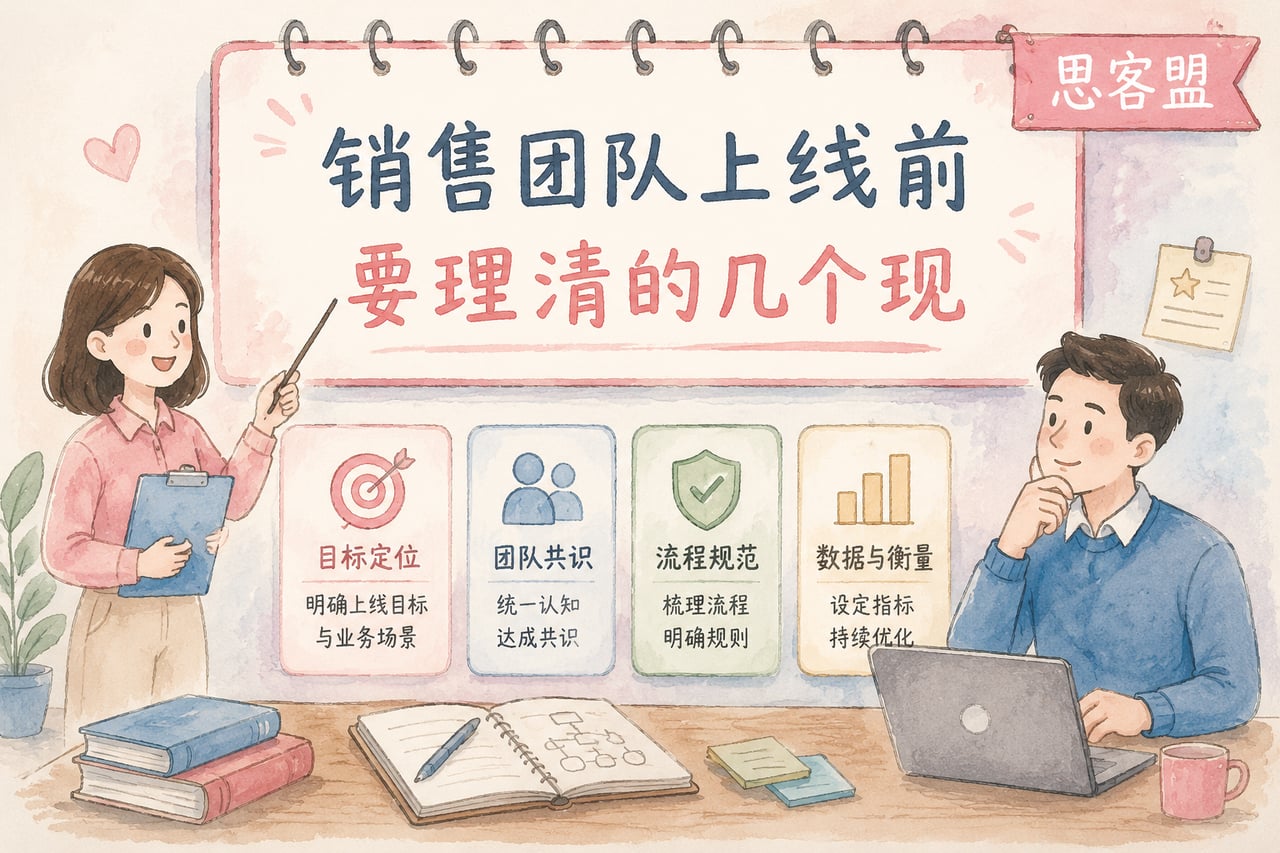 销售团队上线前要理清的几个现实边界示意