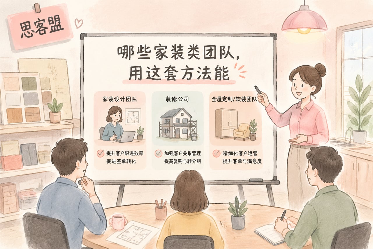 哪些家装类团队，用这套方法能拿到正向示意