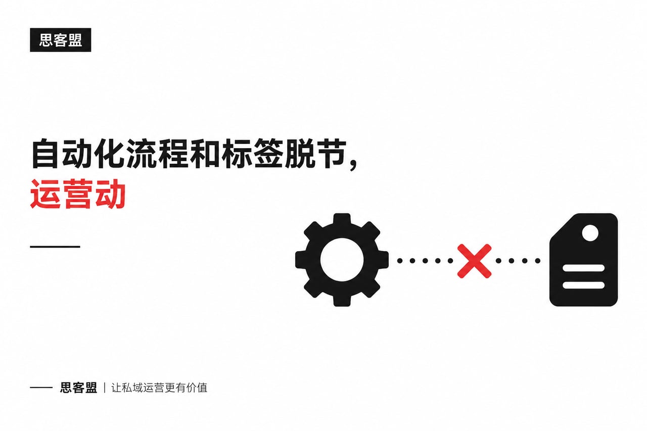 自动化流程和标签脱节,运营动作做了也示意
