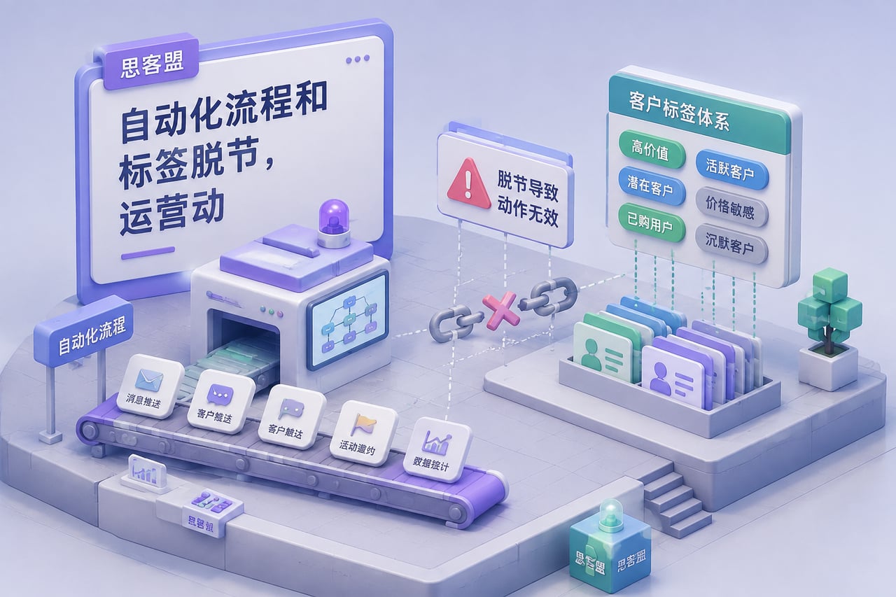 自动化流程和标签脱节,运营动作做了也示意