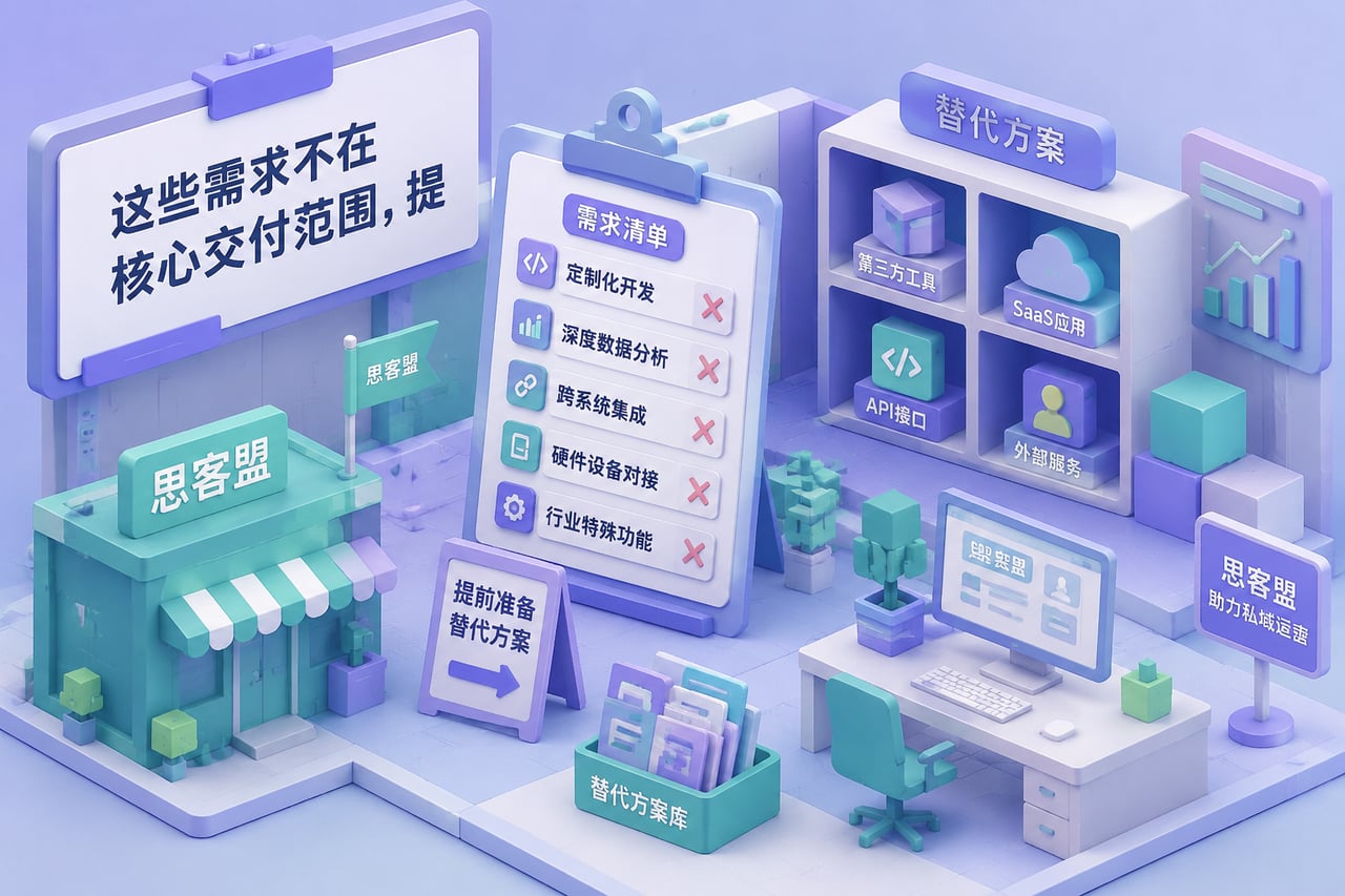 这些需求不在核心交付范围，提前准备替示意
