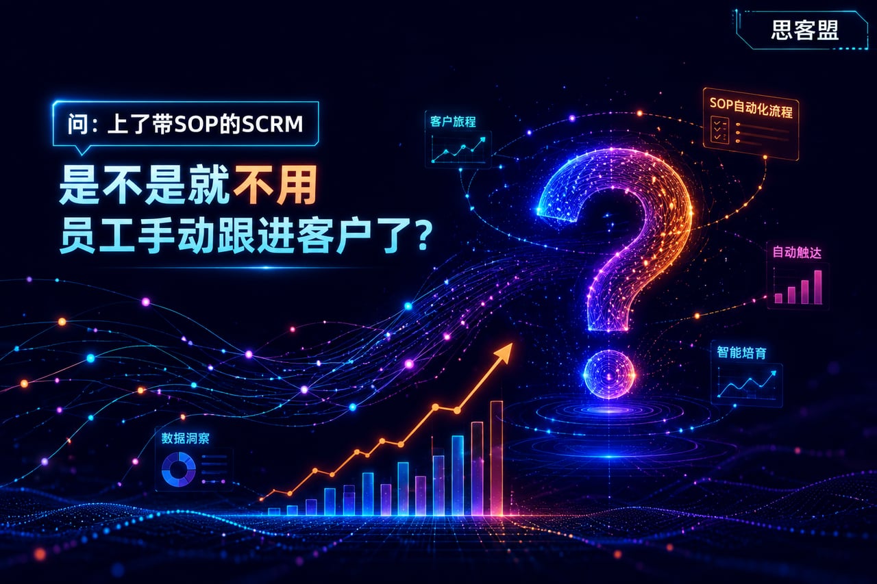 上了带SOP的SCRM，是不是就不用示意