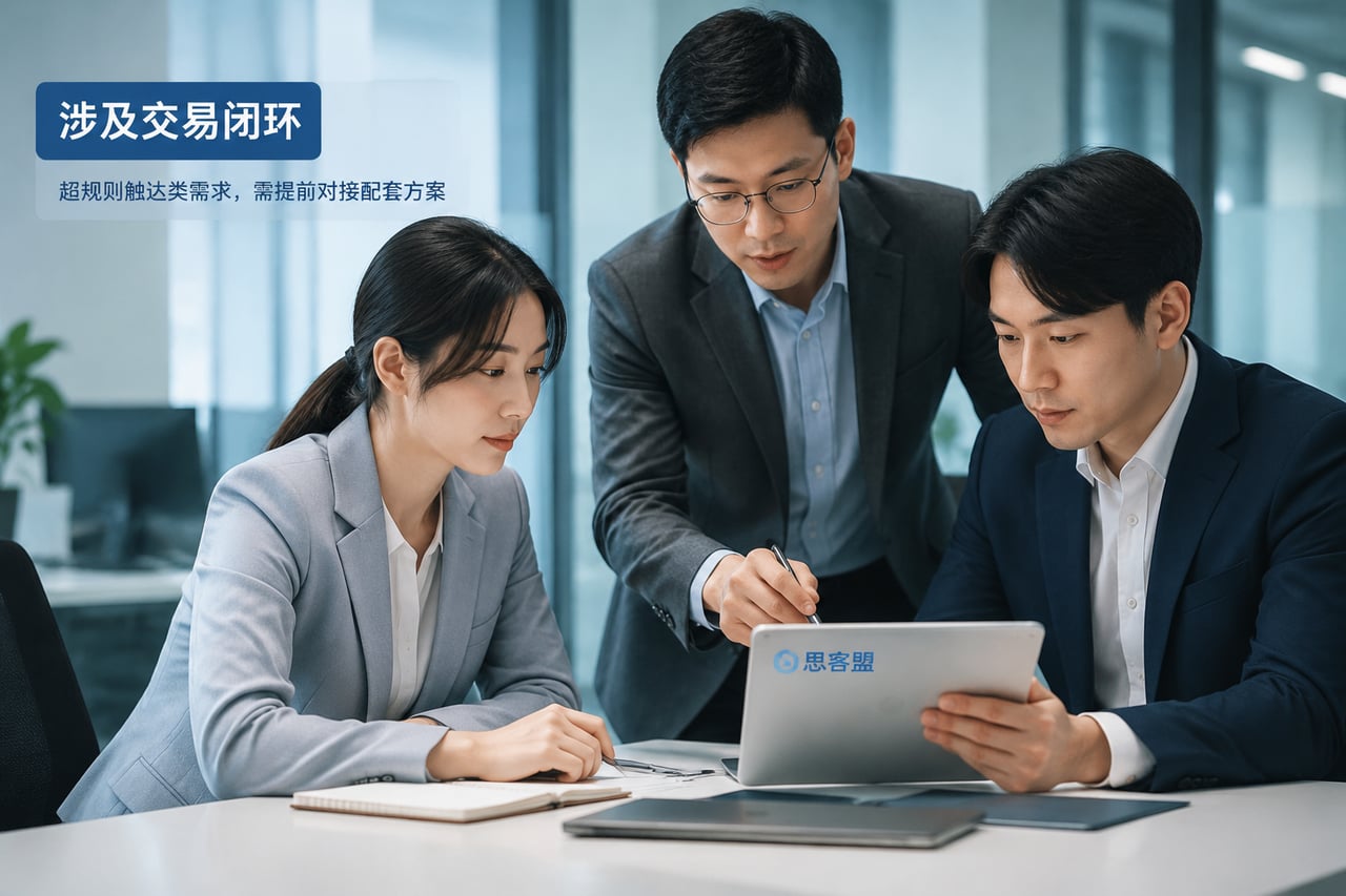 涉及交易闭环、超规则触达类需求，需提示意