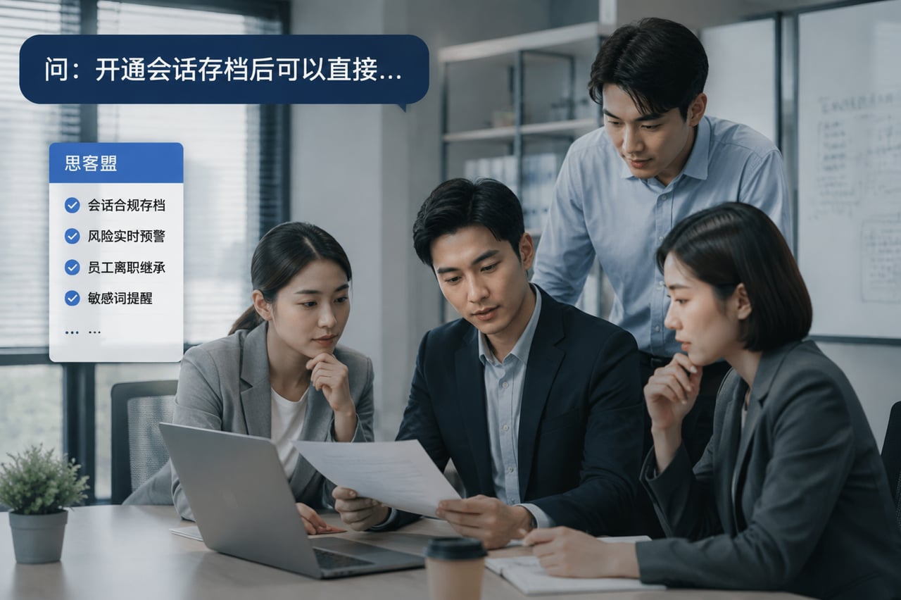 开通会话存档后可以直接用吗，还需要额示意
