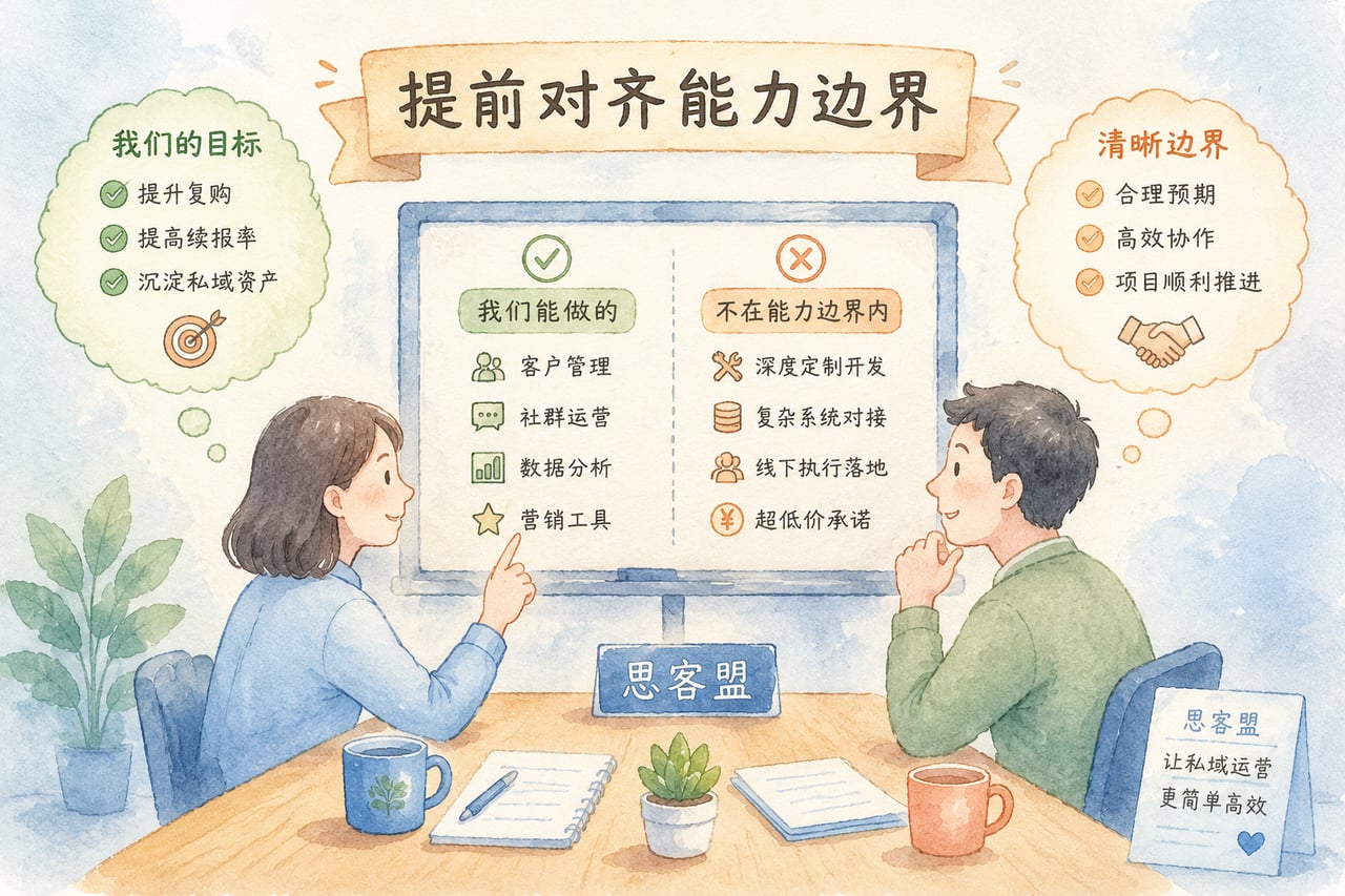 提前对齐能力边界,避免预期错配影响私示意