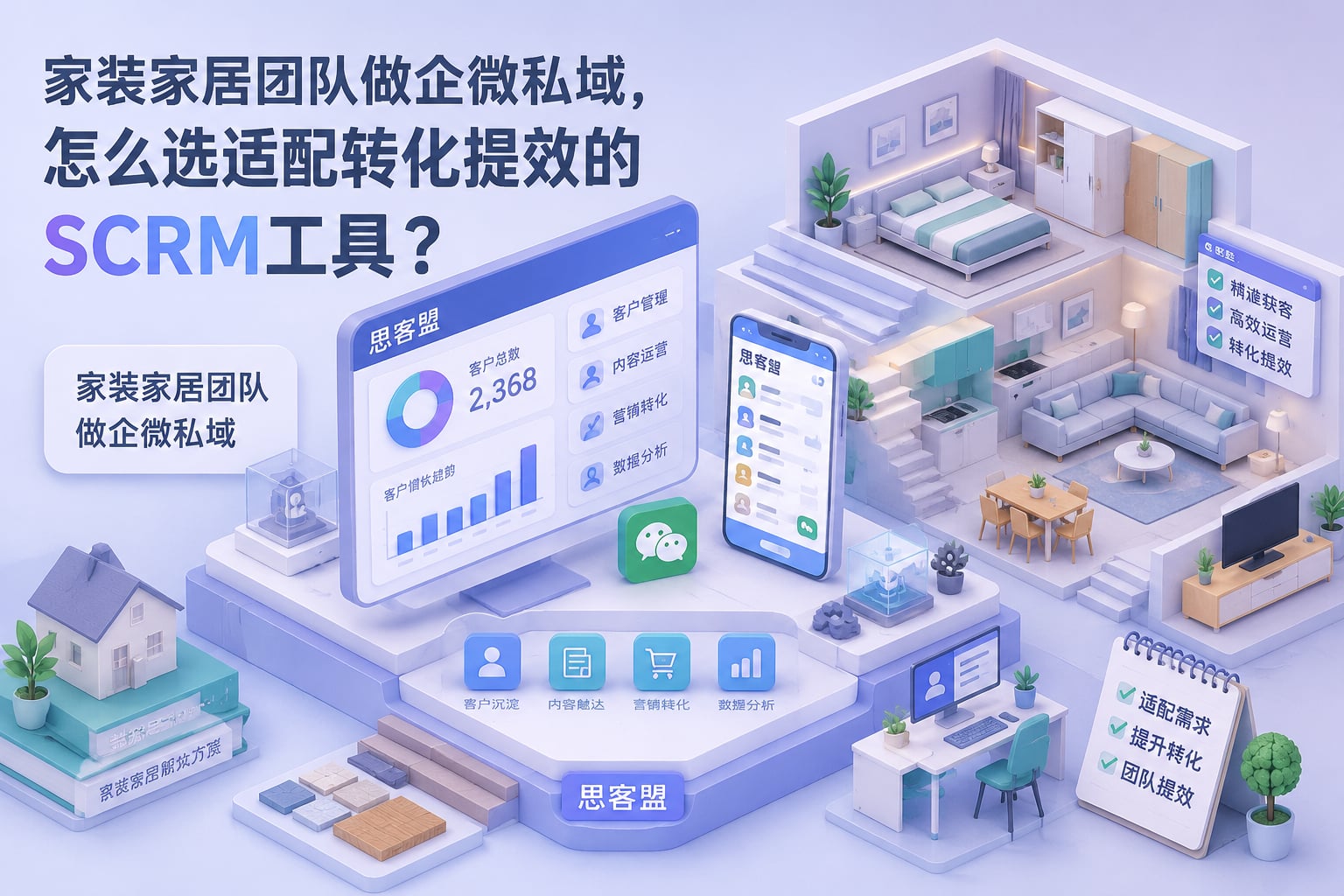 家装家居团队做企微私域，怎么选适配转化提效的SCRM工具？