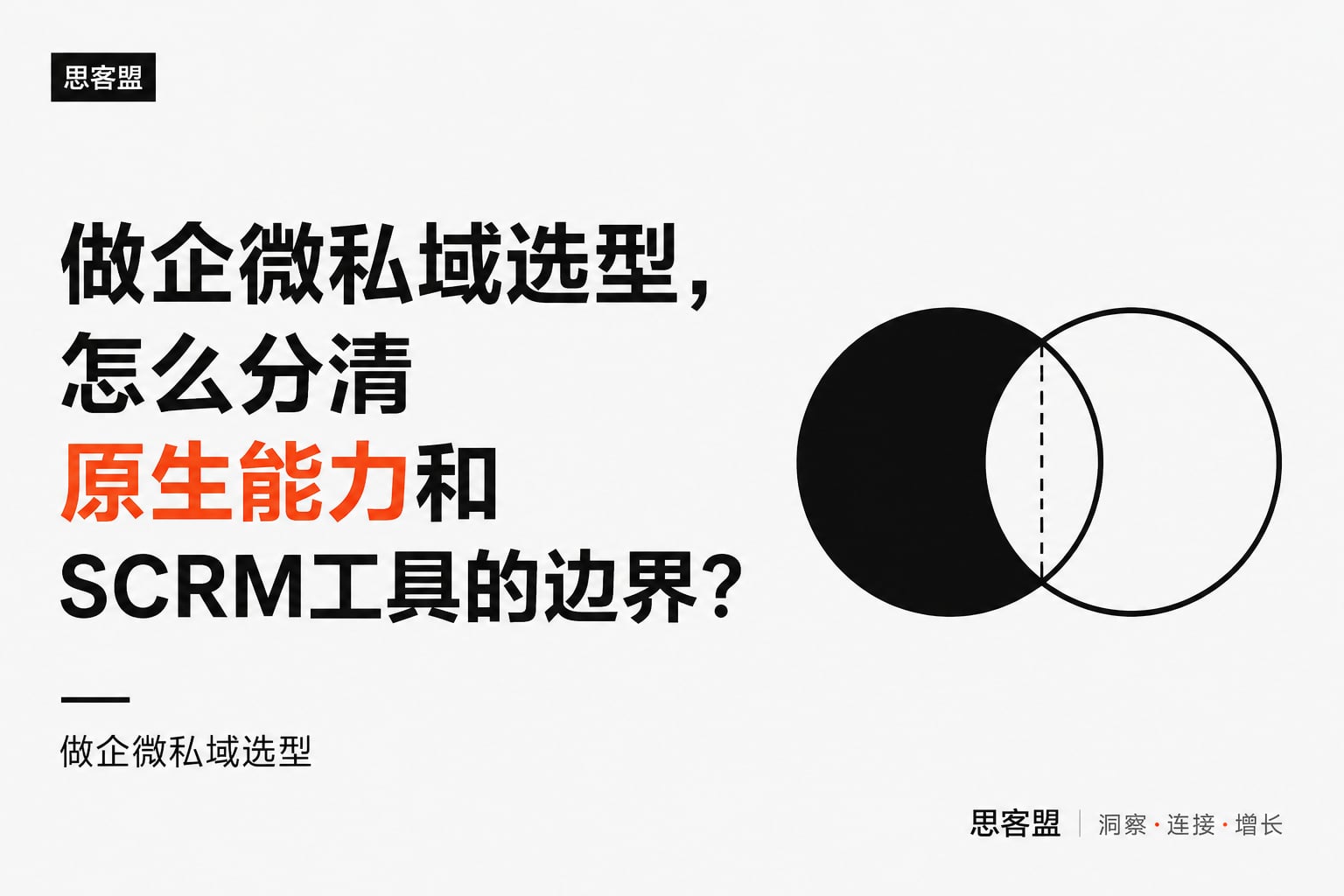 做企微私域选型，怎么分清原生能力和SCRM工具的边界？