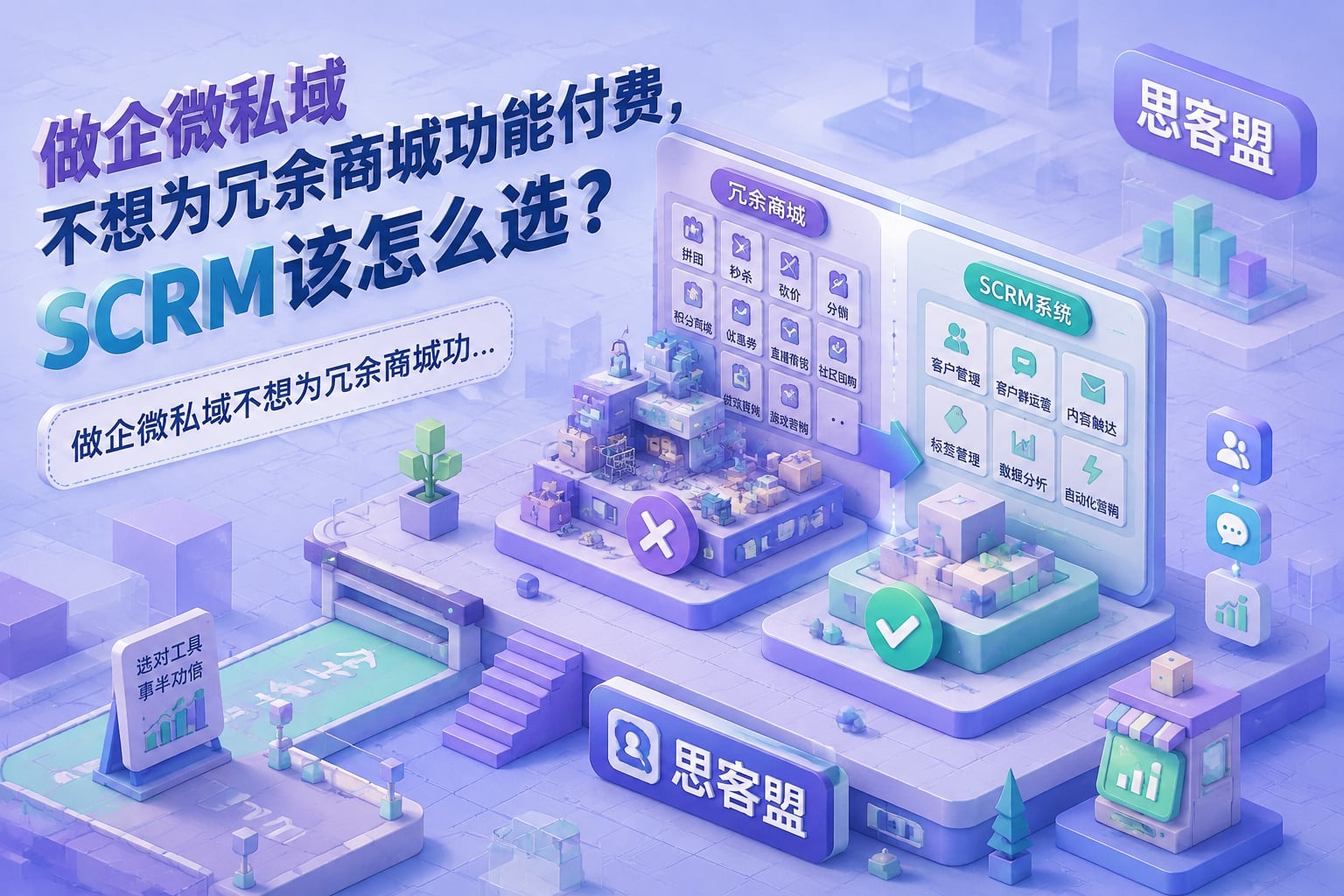 做企微私域不想为冗余商城功能付费，SCRM该怎么选？