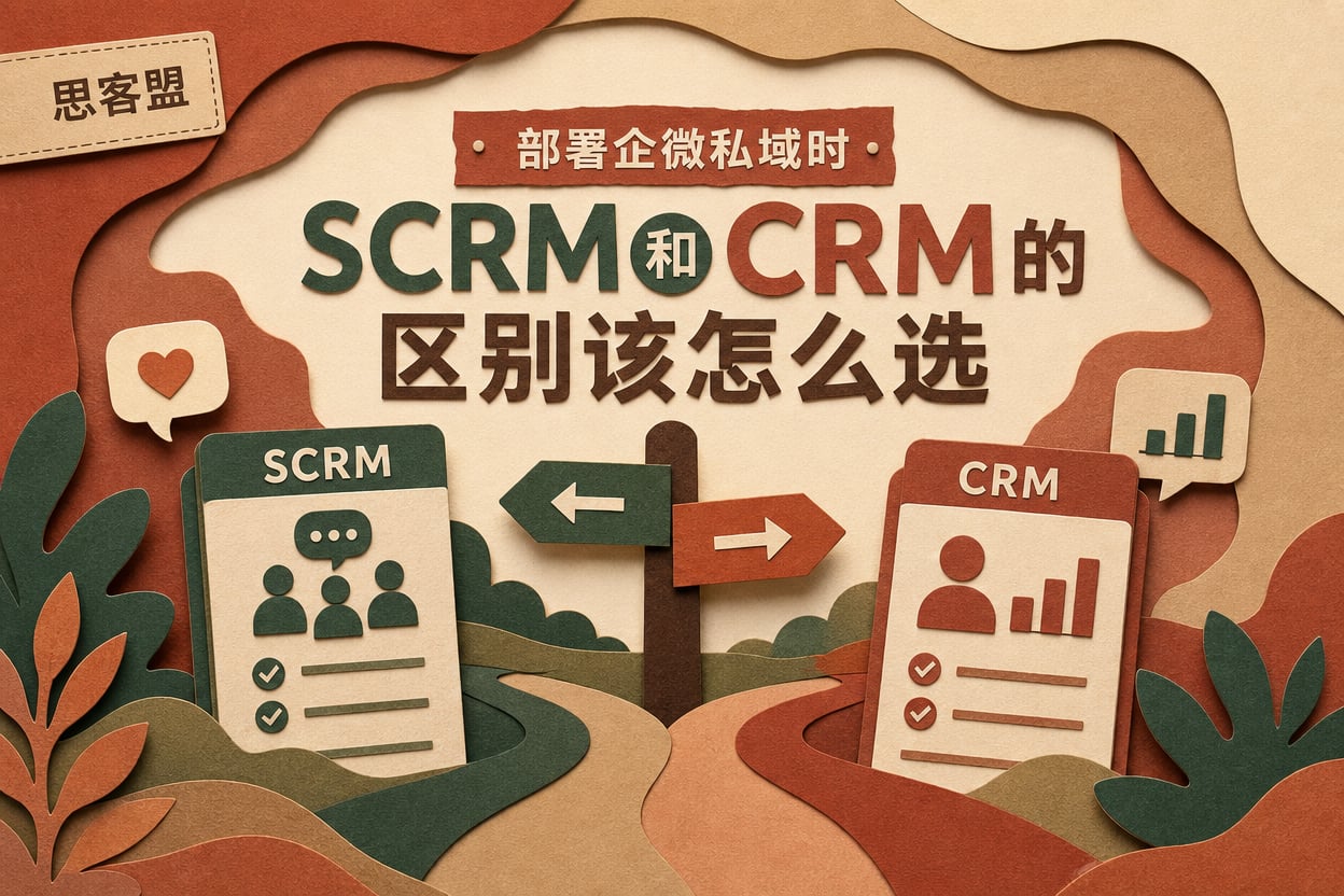 部署企微私域时，SCRM和CRM的区别该怎么选