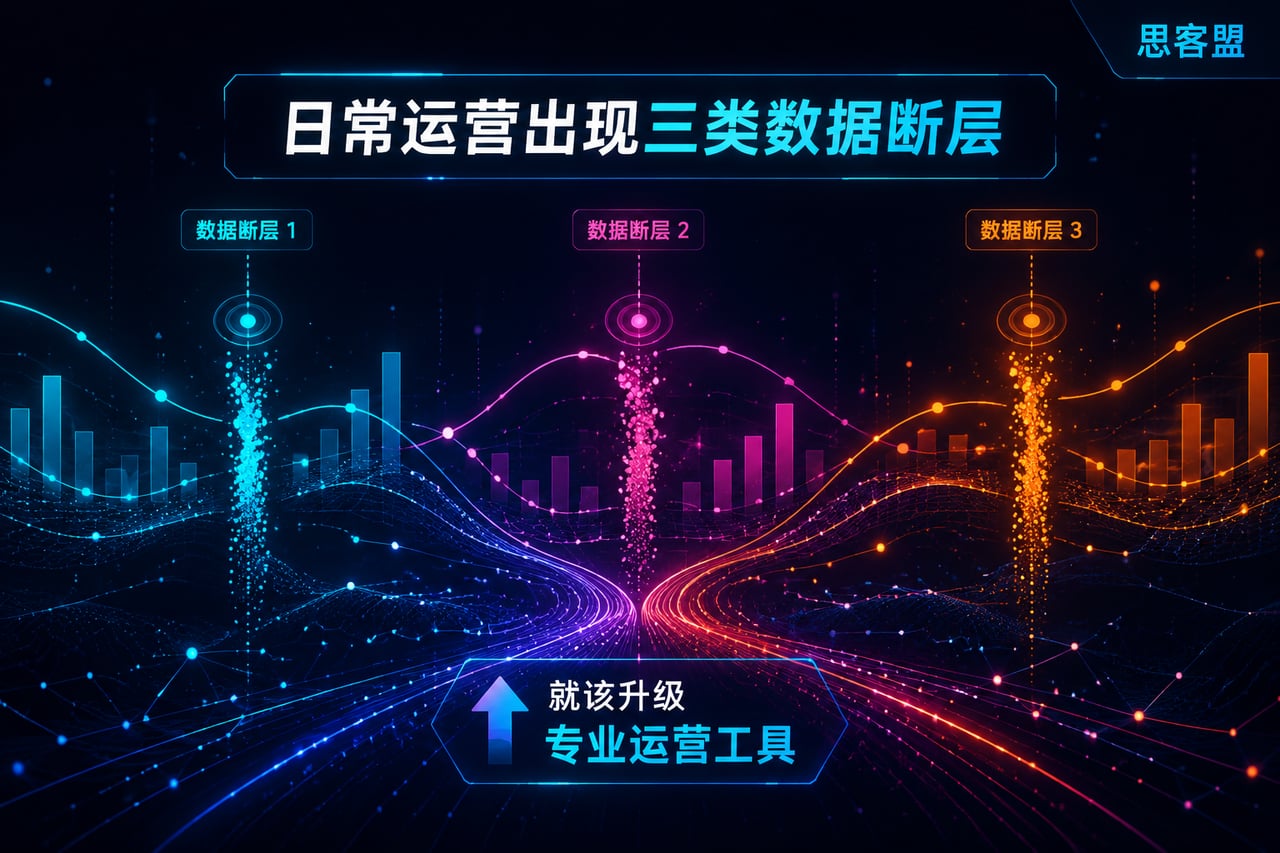 日常运营出现三类数据断层,就该升级专示意