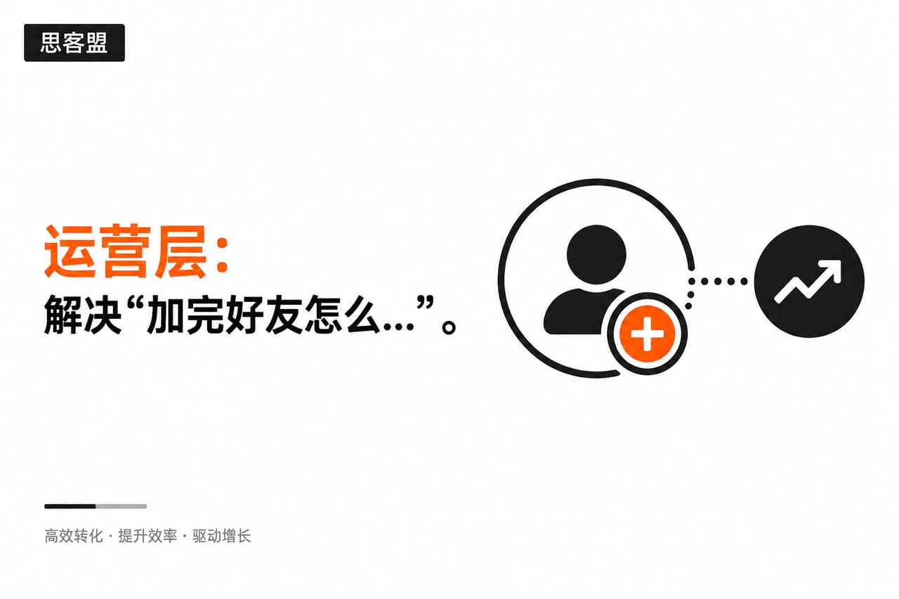 运营层：解决“加完好友怎么转化”的效示意