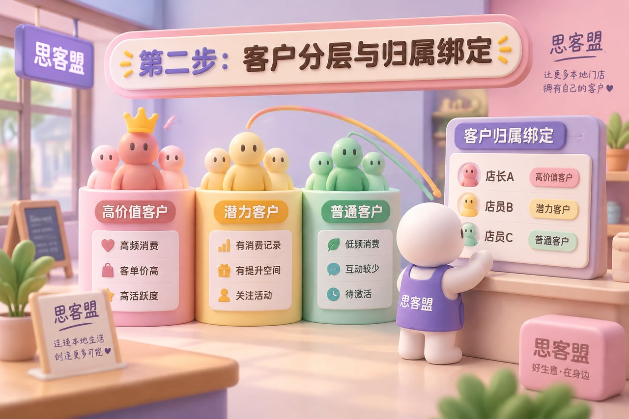 第二步：客户分层与归属绑定示意