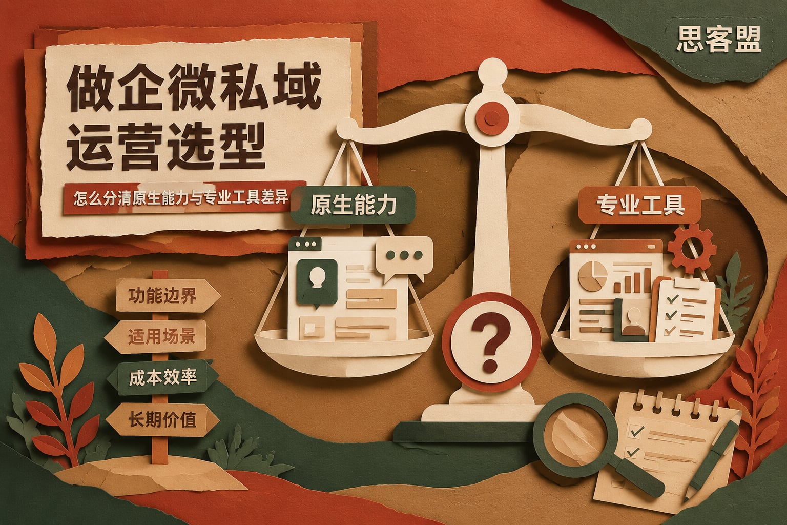 做企微私域运营选型，怎么分清原生能力与专业工具差异