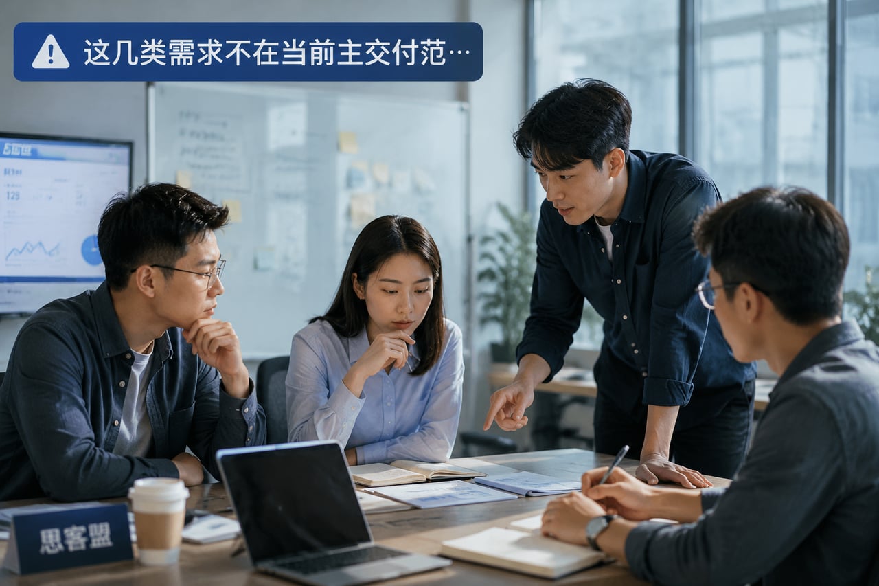 这几类需求不在当前主交付范围内,选型示意