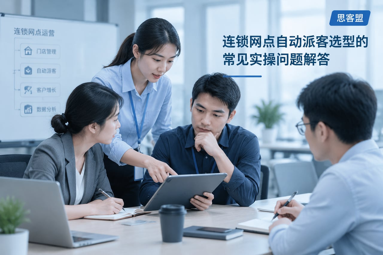 连锁网点自动派客选型的常见实操问题解示意