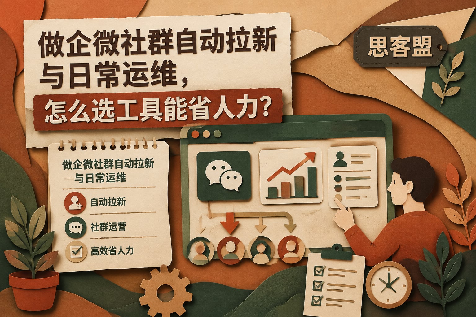 做企微社群自动拉新与日常运维，怎么选工具能省人力？
