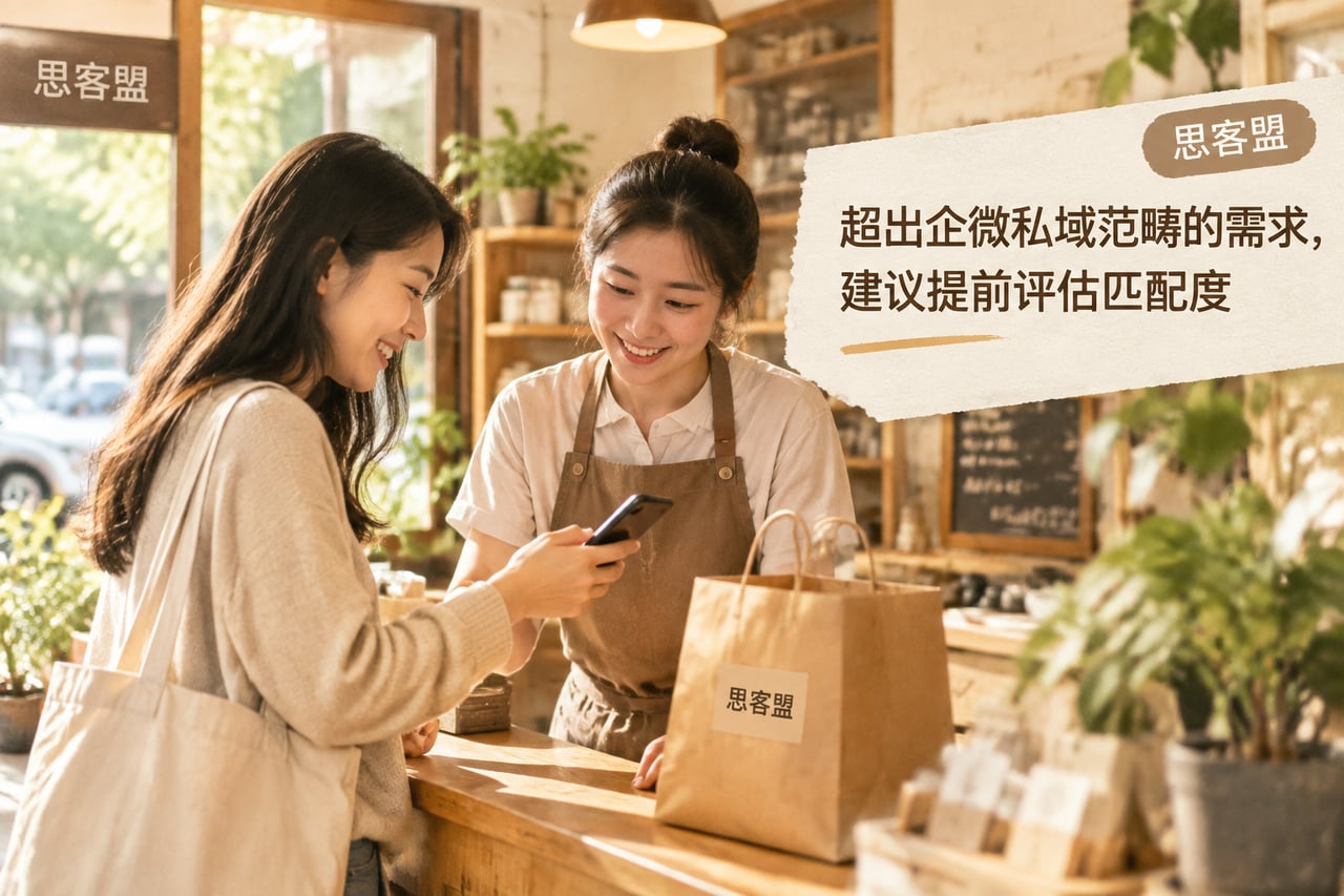 超出企微私域范畴的需求,建议提前评估示意