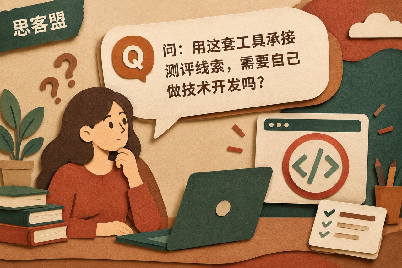 用这套工具承接测评线索,需要自己做技示意