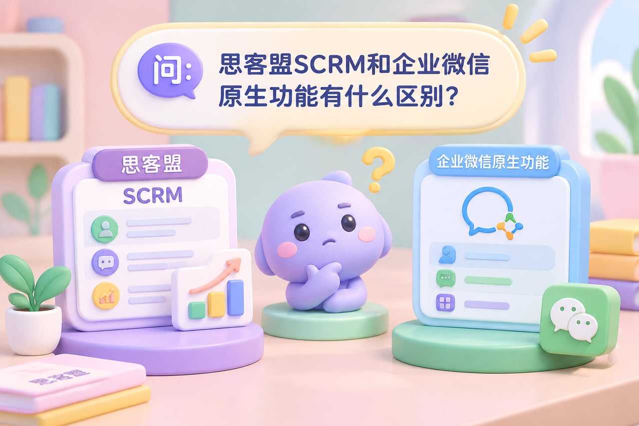 思客盟SCRM和企业微信原生功能有什示意