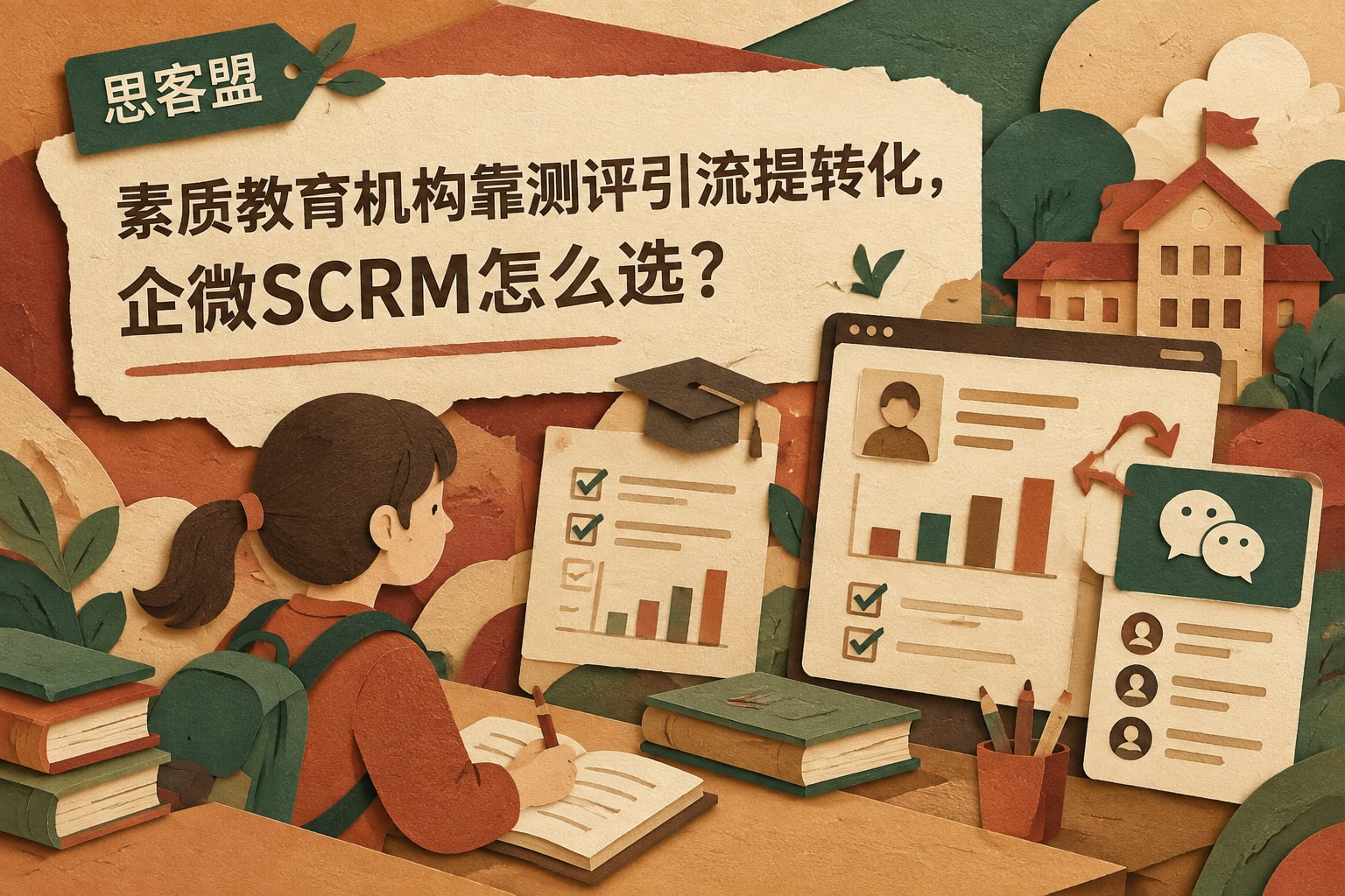 素质教育机构靠测评引流提转化，企微SCRM怎么选？