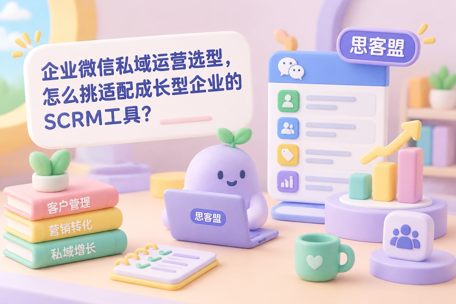 企业微信私域运营选型，怎么挑适配成长型企业的SCRM工具？
