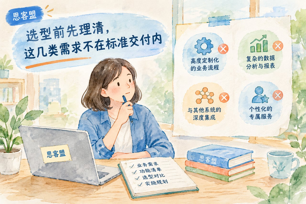 选型前先理清，这几类需求不在标准交付示意