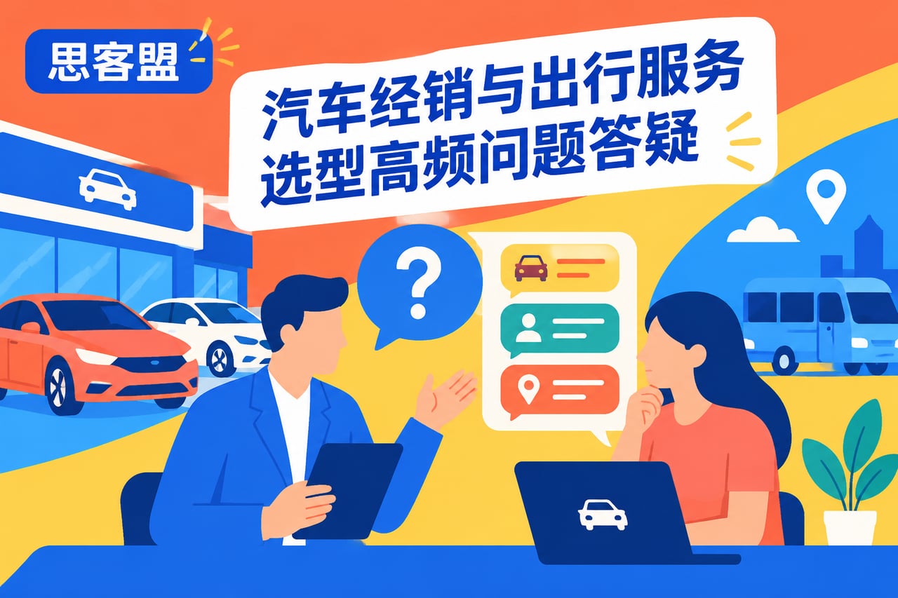 汽车经销与出行服务选型高频问题答疑示意