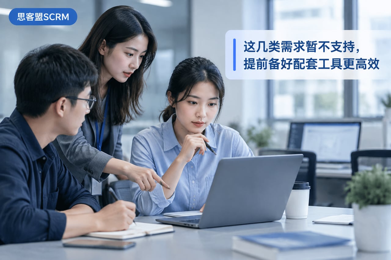 这几类需求暂不支持，提前备好配套工具示意
