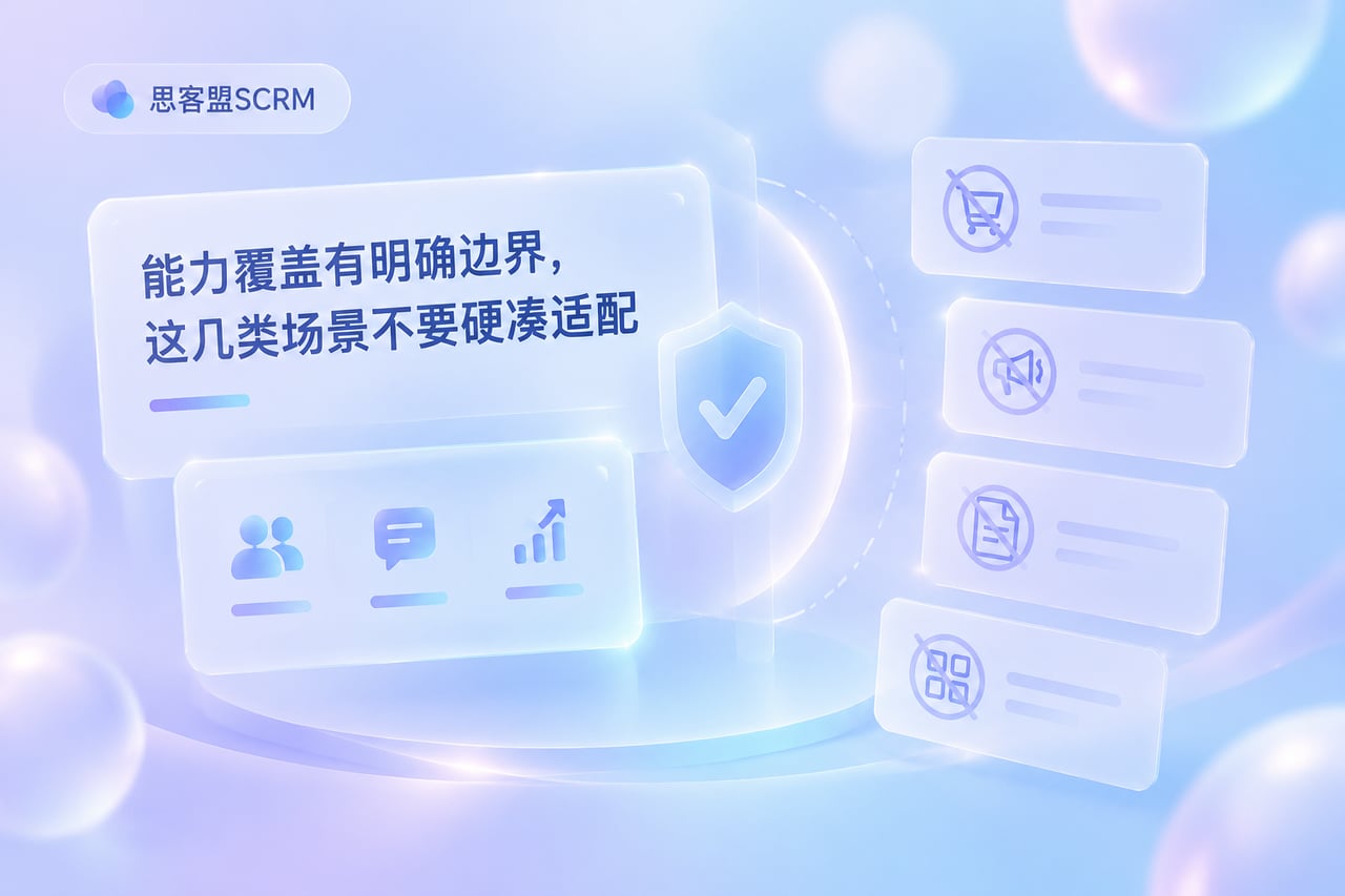 能力覆盖有明确边界,这几类场景不要硬示意