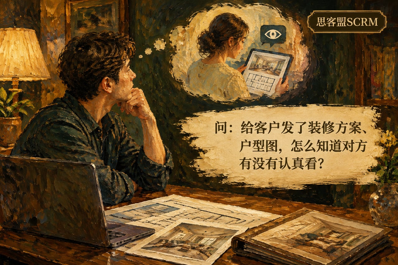 给客户发了装修方案、户型图,怎么知道示意