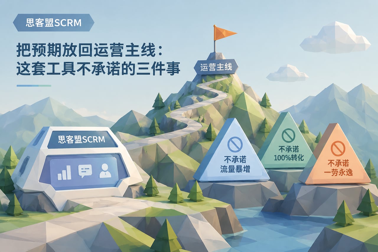 把预期放回运营主线:这套工具不承诺的示意
