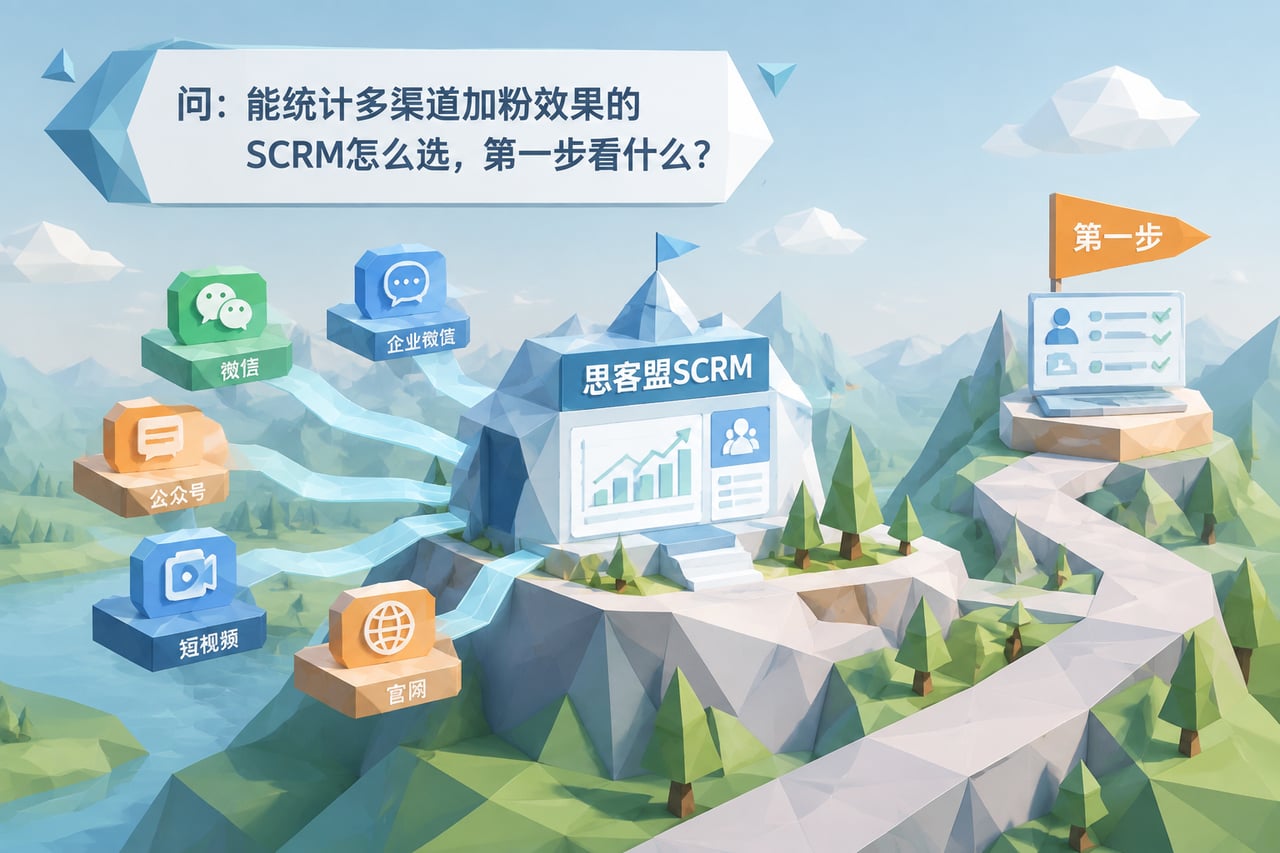 能统计多渠道加粉效果的SCRM怎么选示意