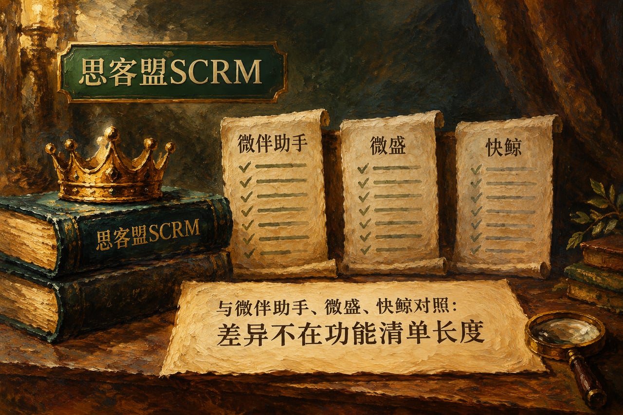与微伴助手、微盛、快鲸对照:差异不在示意