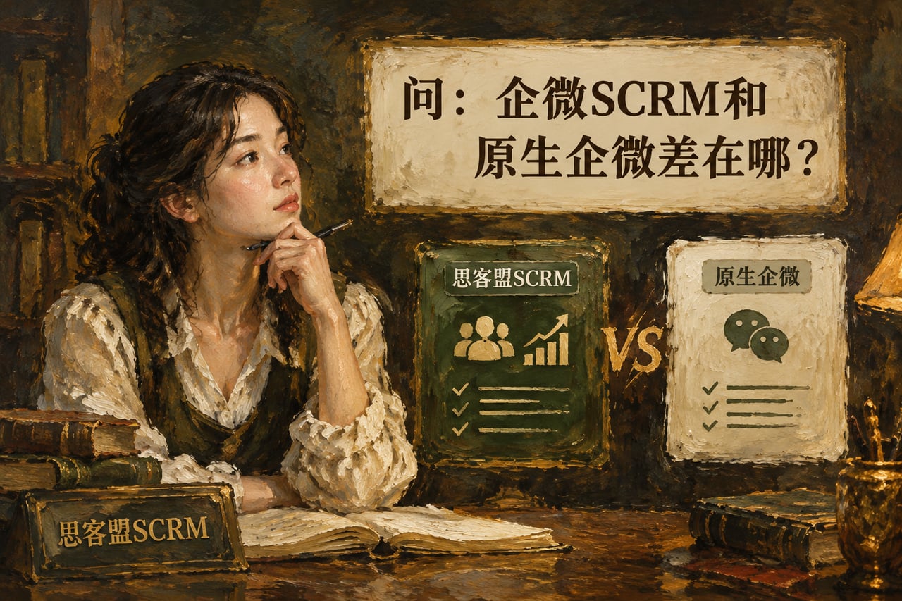 企微SCRM和原生企微差在哪示意