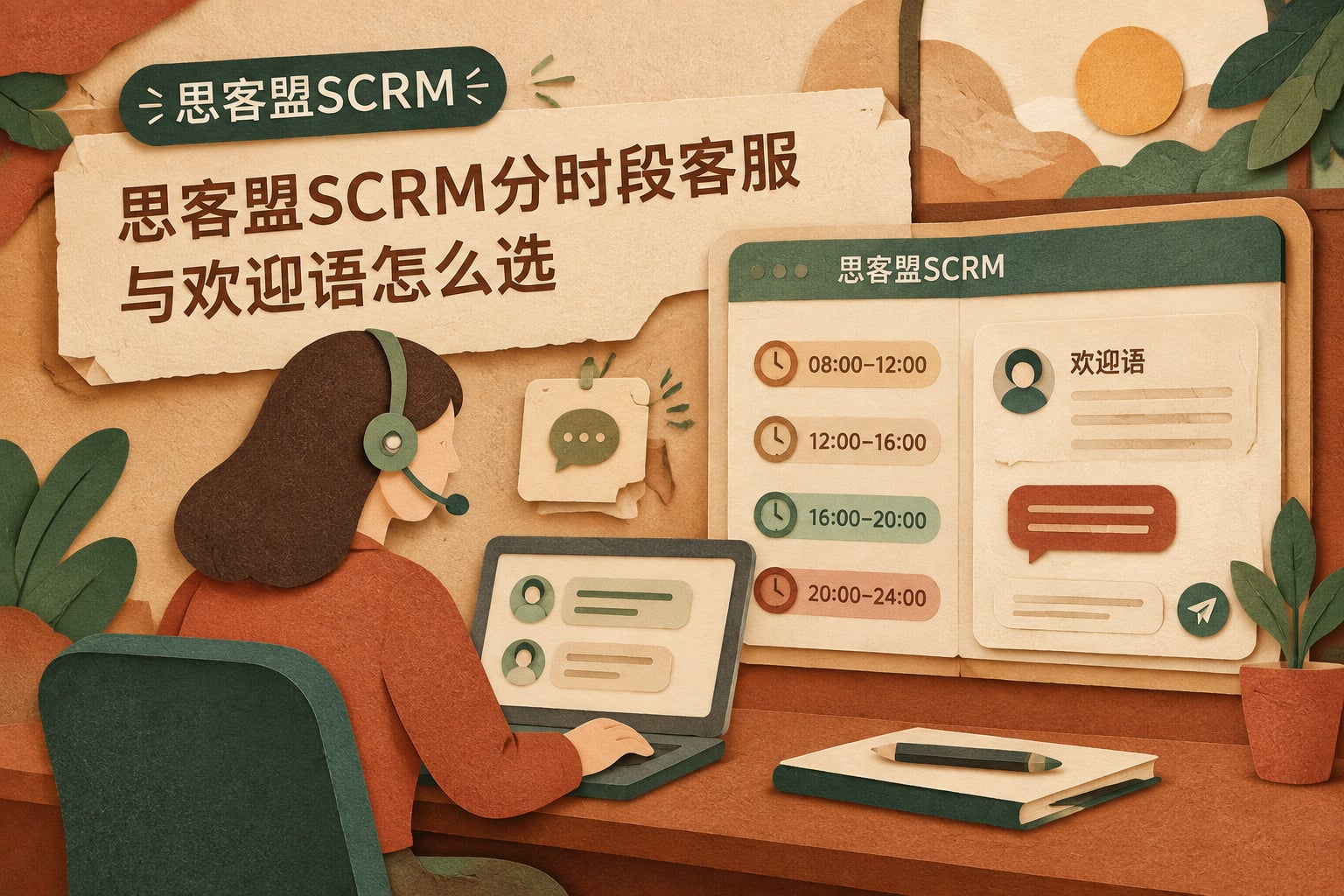 思客盟SCRM分时段客服与欢迎语怎么选