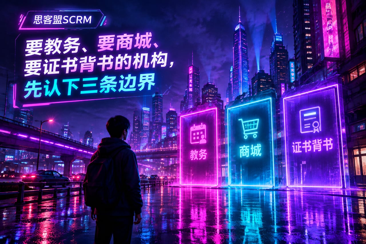 要教务、要商城、要证书背书的机构，先示意