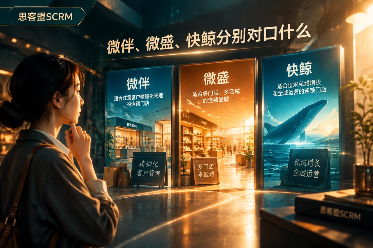 微伴、微盛、快鲸分别对口什么示意