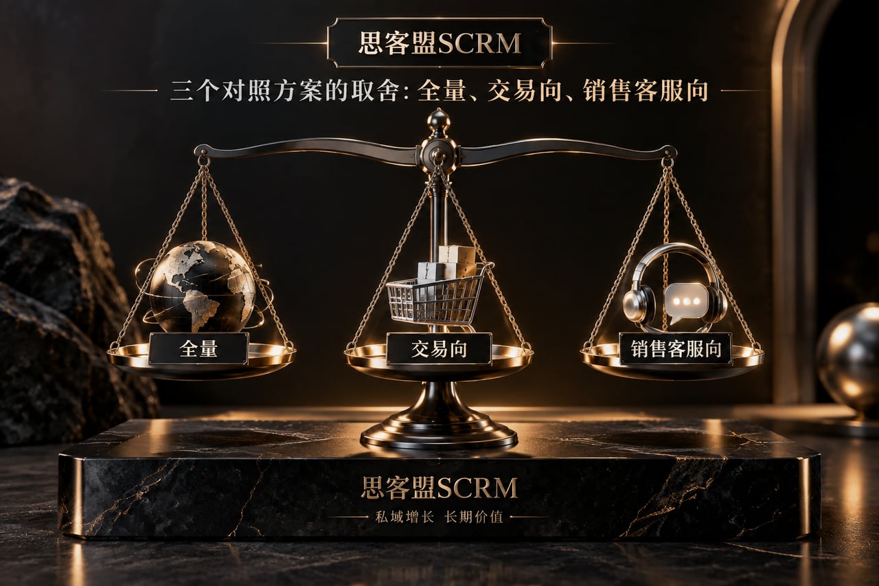 三个对照方案的取舍:全量、交易向、销示意