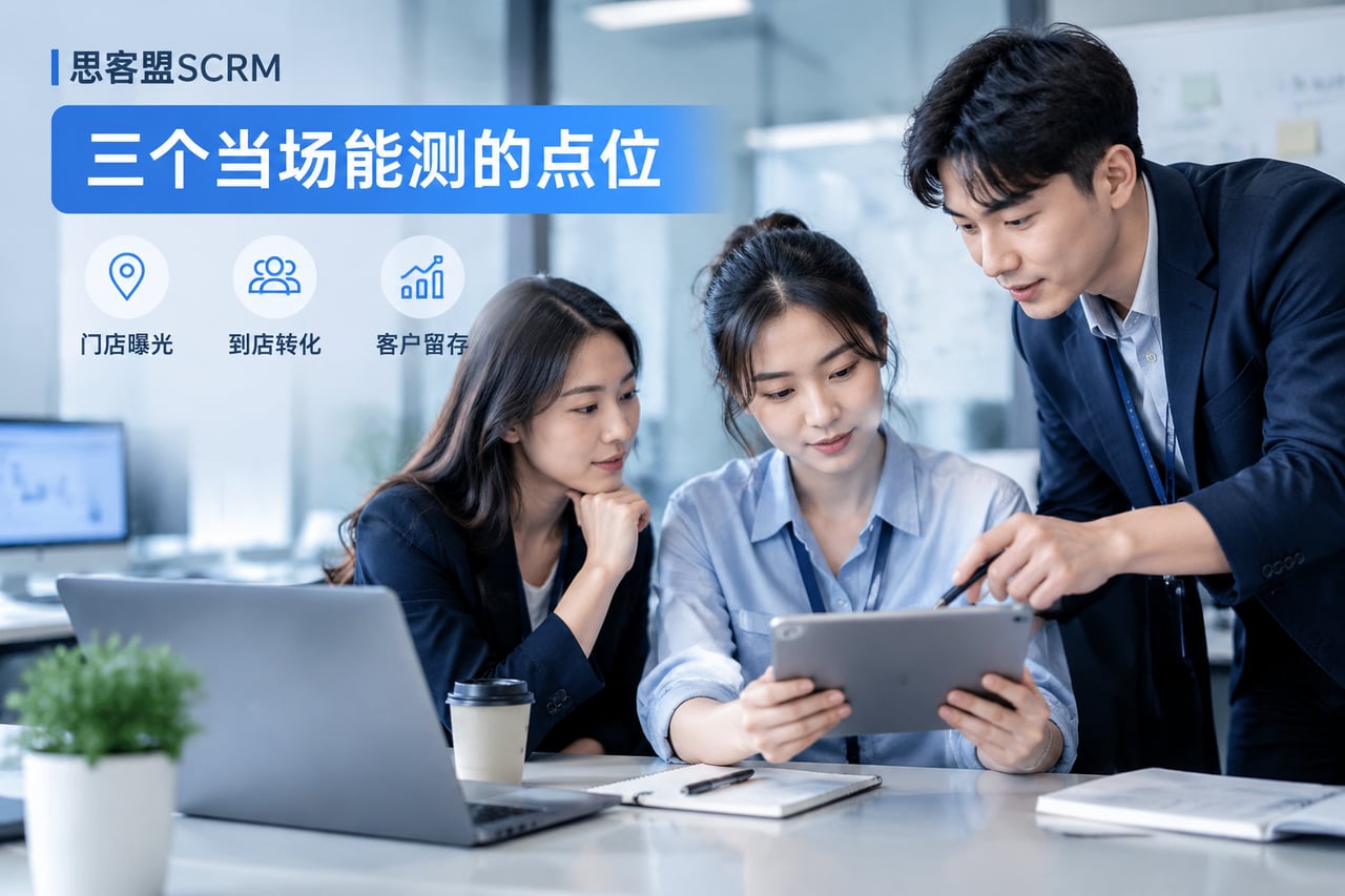 三个当场能测的点位示意