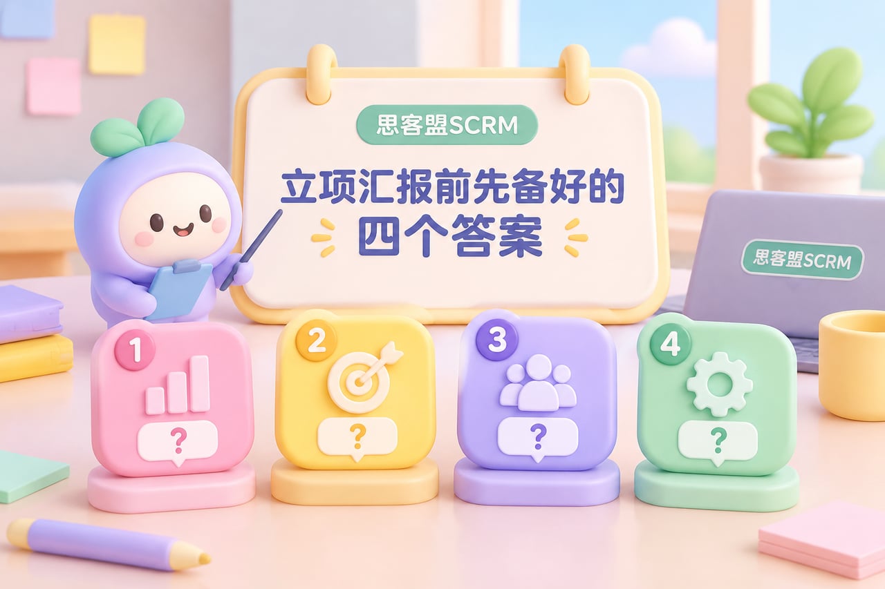 立项汇报前先备好的四个答案示意