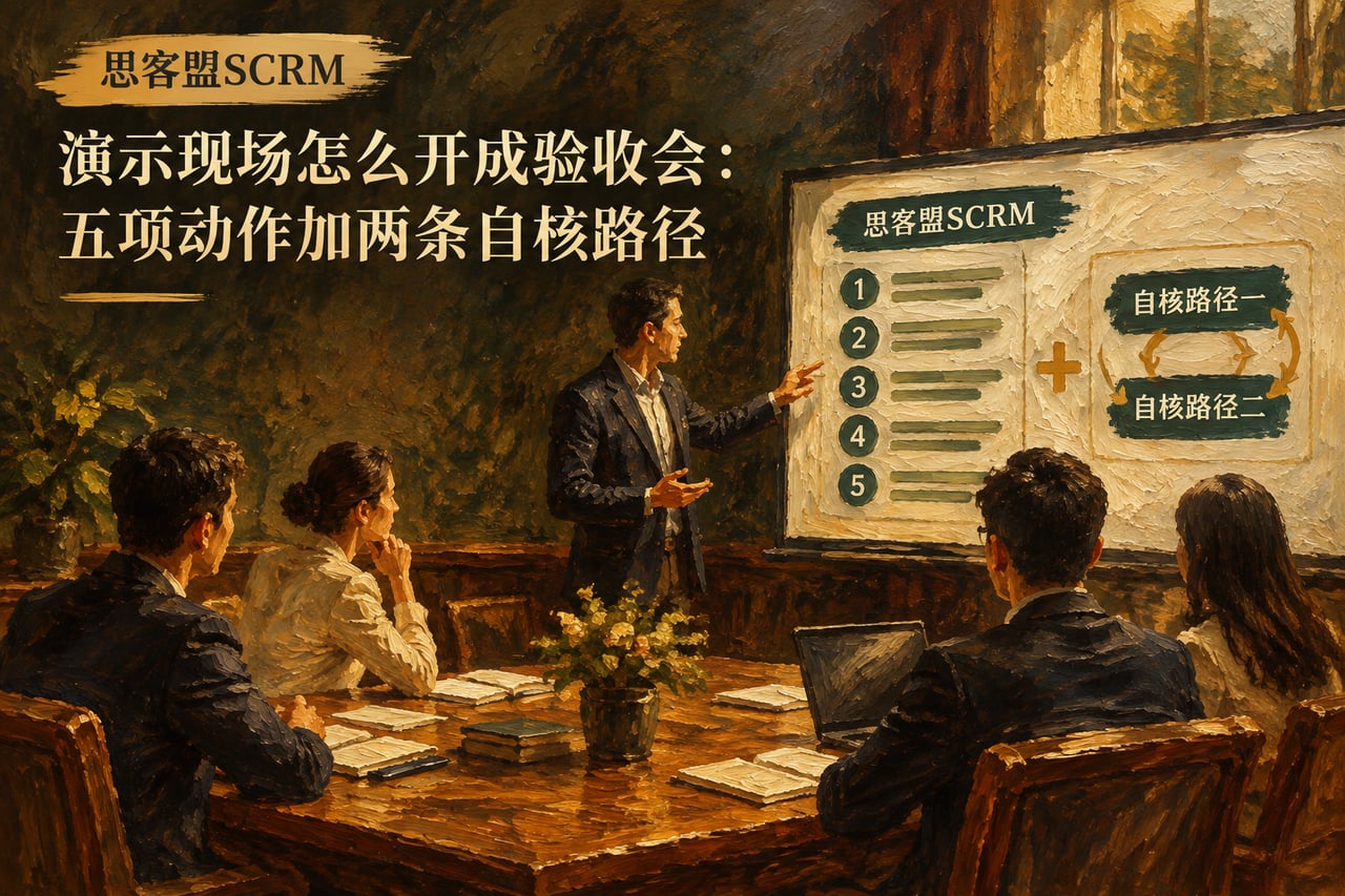 演示现场怎么开成验收会:五项动作加两示意