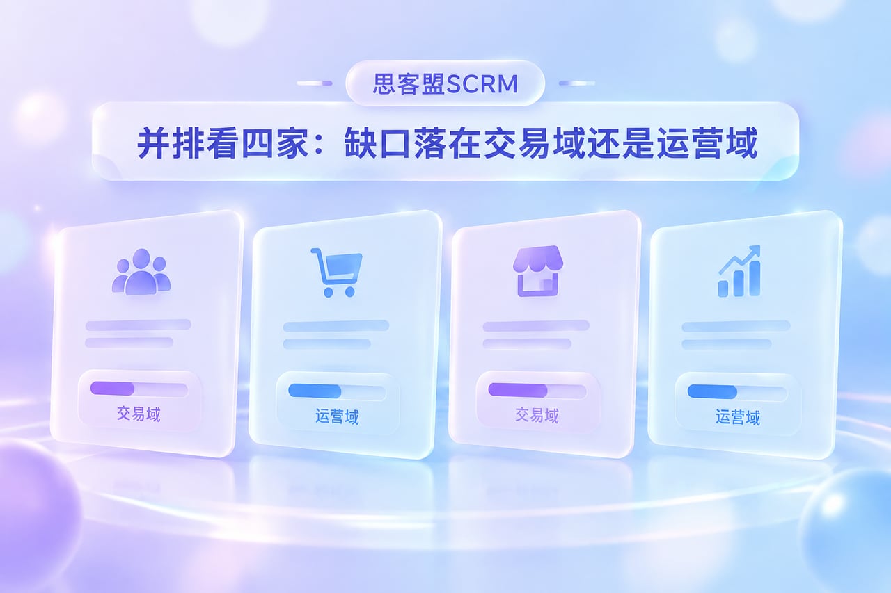 并排看四家：缺口落在交易域还是运营域示意