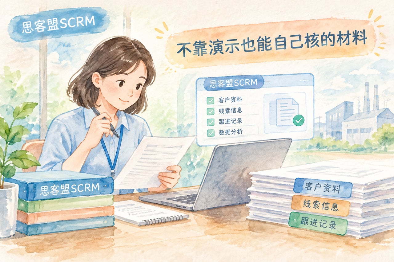 不靠演示也能自己核的材料示意