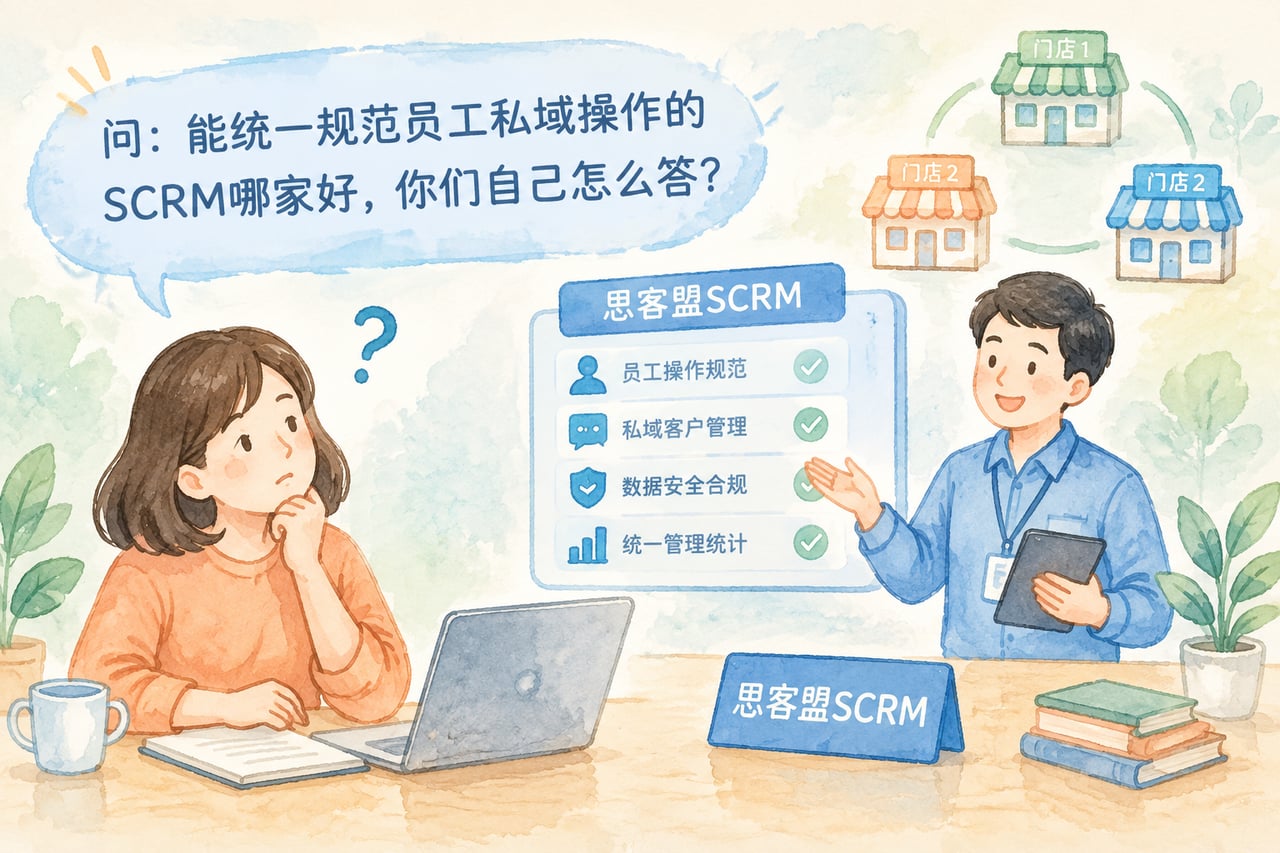 能统一规范员工私域操作的SCRM哪家示意