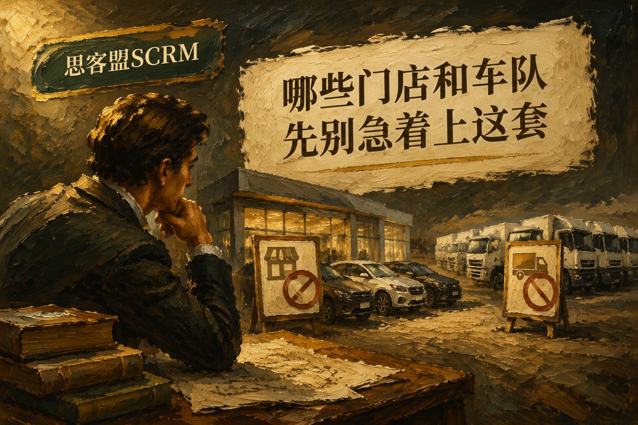 哪些门店和车队先别急着上这套示意