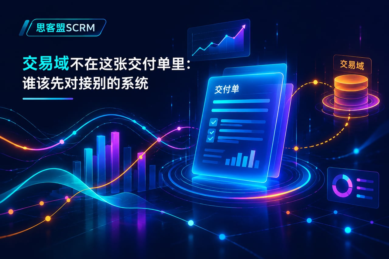 交易域不在这张交付单里:谁该先对接别示意
