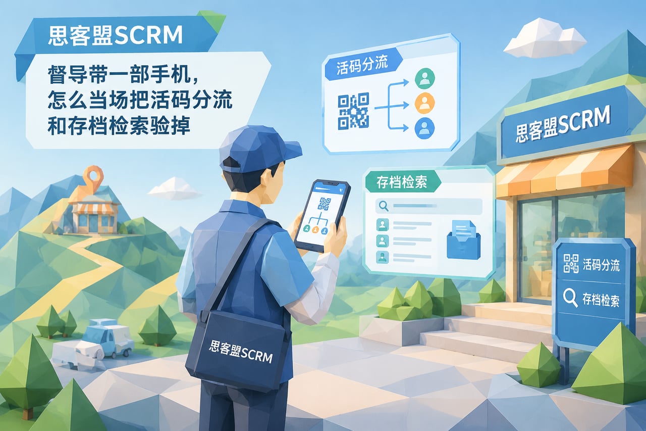 督导带一部手机，怎么当场把活码分流和示意