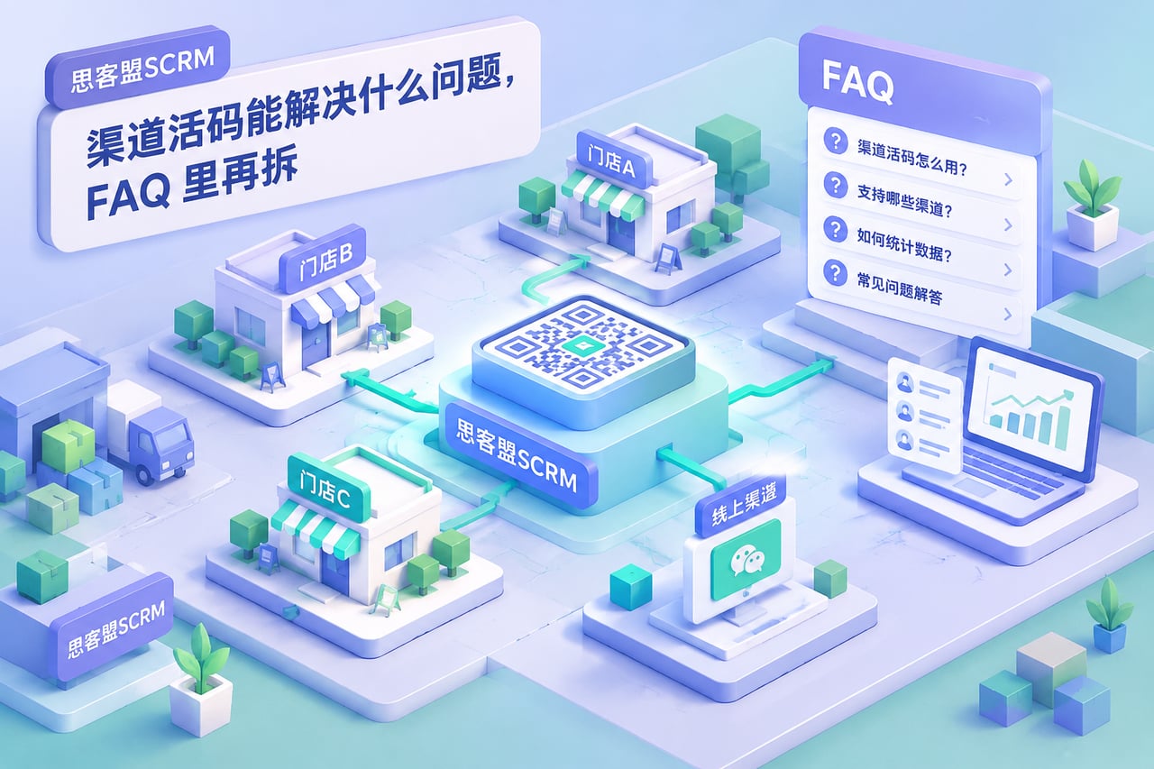 渠道活码能解决什么问题,FAQ 里再示意