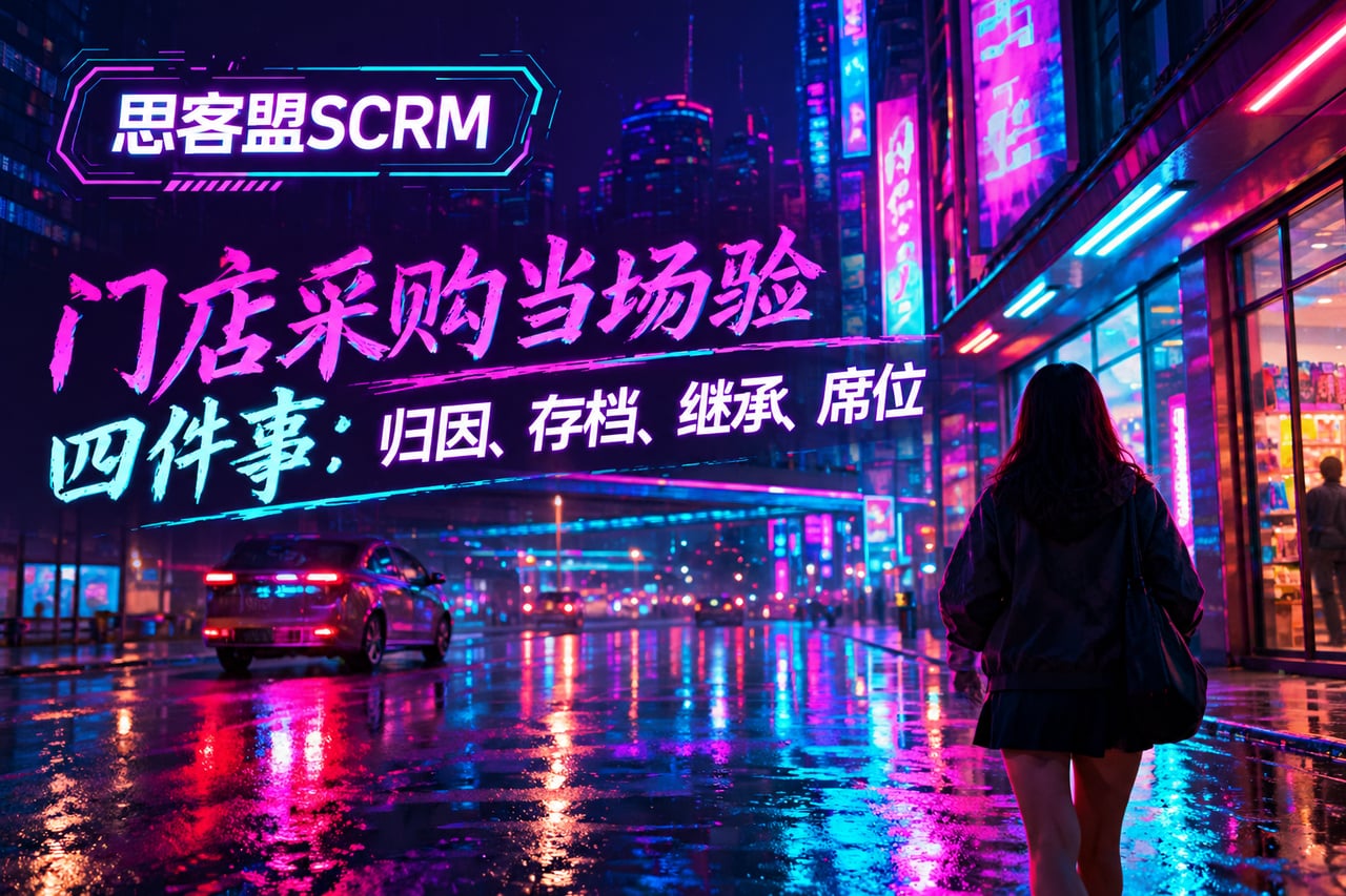 门店采购当场验四件事:归因、存档、继示意